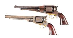 (A) LOT OF 2: REMINGTON NEW MODEL ARMY AND WHITNEY NAVY PERCUSSION REVOLVERS.