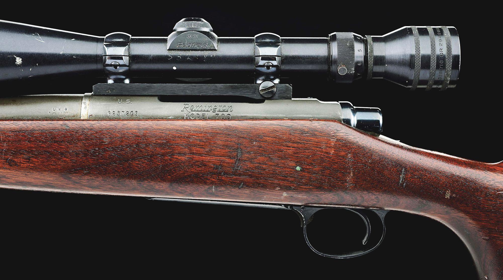 (C) VERY RARE VIETNAM ERA USN REMINGTON M700 BOLT ACTION SNIPER RIFLE AWARDED AS A TROPHY RIFLE.