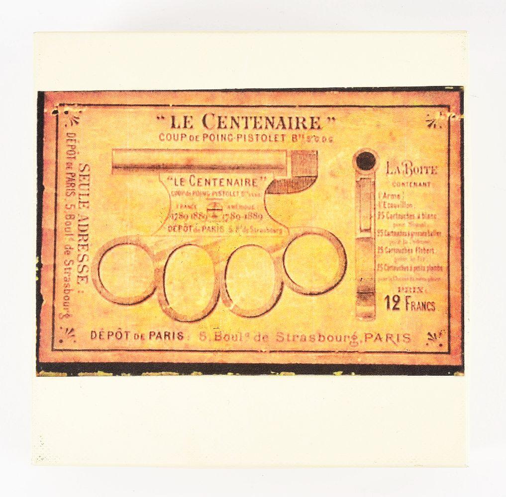 (A) FRENCH "LE CENTENAIRE" SINGLE SHOT KNUCKLE DUSTER PISTOL WITH CONTEMPORARY BOX.