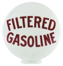 FILTERED GASOLINE ONE PIECE ETCHED GLOBE.