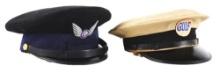 COLLECTION OF 2 GULF SERVICE STATION ATTENDANT HATS.