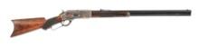 (A) DELUXE WINCHESTER MODEL 1876 LEVER ACTION RIFLE.