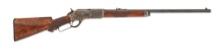 (A) FACTORY ENGRAVED DELUXE .50-95 WINCHESTER MODEL 1876 LEVER ACTION RIFLE WITH SPECIAL ORDER FEATU