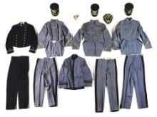 LOT OF 4: US ARMY AND NAVY CADET UNIFORMS.