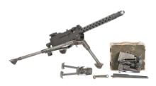 (N) VERY ATTRACTIVE RAMO SIDELPLATE BROWNING MODEL 1919A6 WITH BIPOD ON ORIGINAL WWII TRIPOD (FULLY