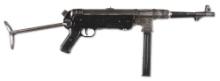 (N) GRAY PHOSPHATE FINISHED RECEIVER STEYR MANUFACTURED &#8220;42&#8221; DATE MP-40 MACHINE GUN WITH