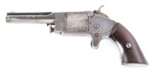 (A) SCARCE ROLLIN WHITE ARMS SINGLE SHOT POCKET PISTOL.