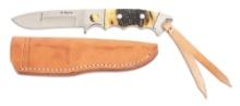 RICARDO VELARDE 8 - 1/2" PRO HUNTER WITH HIMALAYAN SHEEP HORN GRIP.