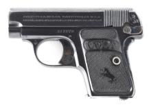 (C) COLT MODEL 1908 VEST POCKET SEMI AUTOMATIC PISTOL.