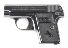 (C) COLT MODEL 1908 VEST POCKET SEMI AUTOMATIC PISTOL.