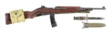 (C) INLAND M1 SEMI-AUTOMATIC CARBINE.