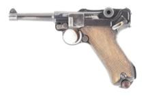 (C) ERFURT 1917 LUGER SEMI-AUTOMATIC PISTOL WITH EARLY DEATH HEAD MARKINGS