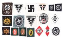 LOT OF THIRD REICH BEVO INSIGNIA.