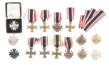 LOT OF THIRD REICH WAR MERIT CROSSES.