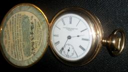 New York Standard Watch Co pocket watch with certified hunters case