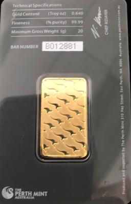 Perth Mint 20g Gold Bar