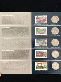 2 Sets of State Quarters And Stamps