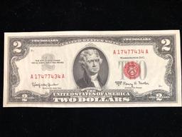 Lot of 16 $2 Red Seal Bills