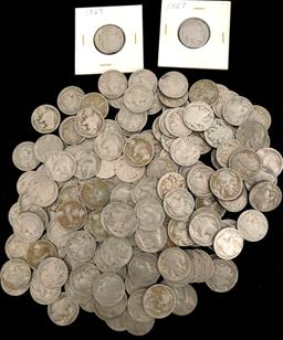 Large Lot of Buffalo Nickels