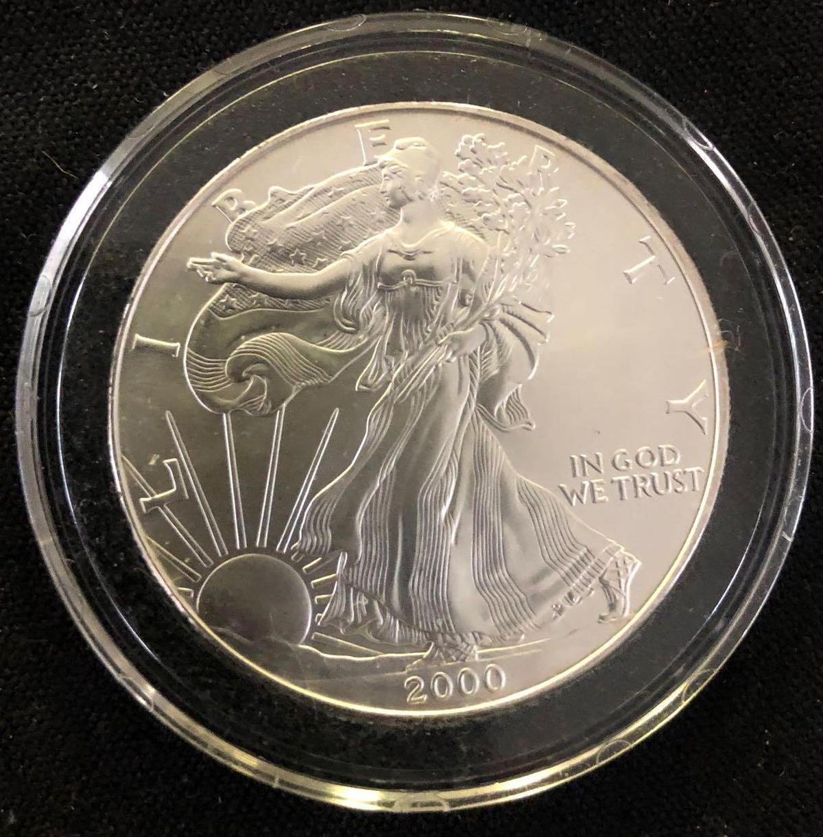 2000 American Eagle Silver Dollars