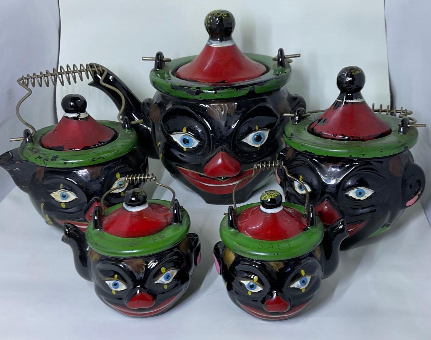 10 Piece Clown Tea Set