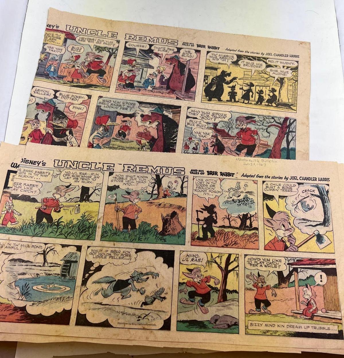 Uncle Remus Cartoon Strip