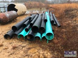 DESCRIPTION: LOT OF 4" TO 12" DIAMETER PRESSURIZED AND STANDARD PVC PIPE. ADDITIONAL INFORMATION:
