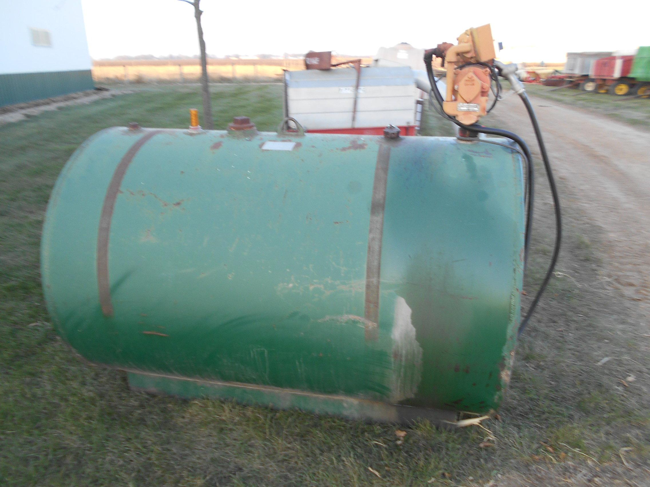 500 Gal. fuel barrel w/ gas boy elect pump