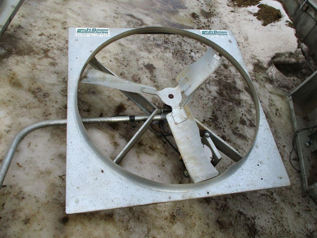 J&D Mfg. 48" hanging fan, 1 hp, 220 elect motor