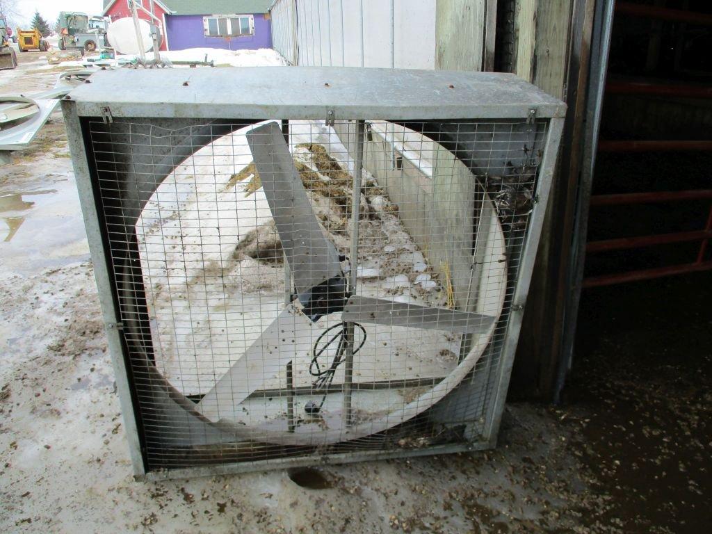 Triangle Engineering 48" box fan, 1 hp, 220 elect motor