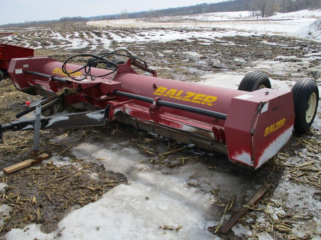 Balzer 1500, 15 ft. stalk chopper, 4 wheels