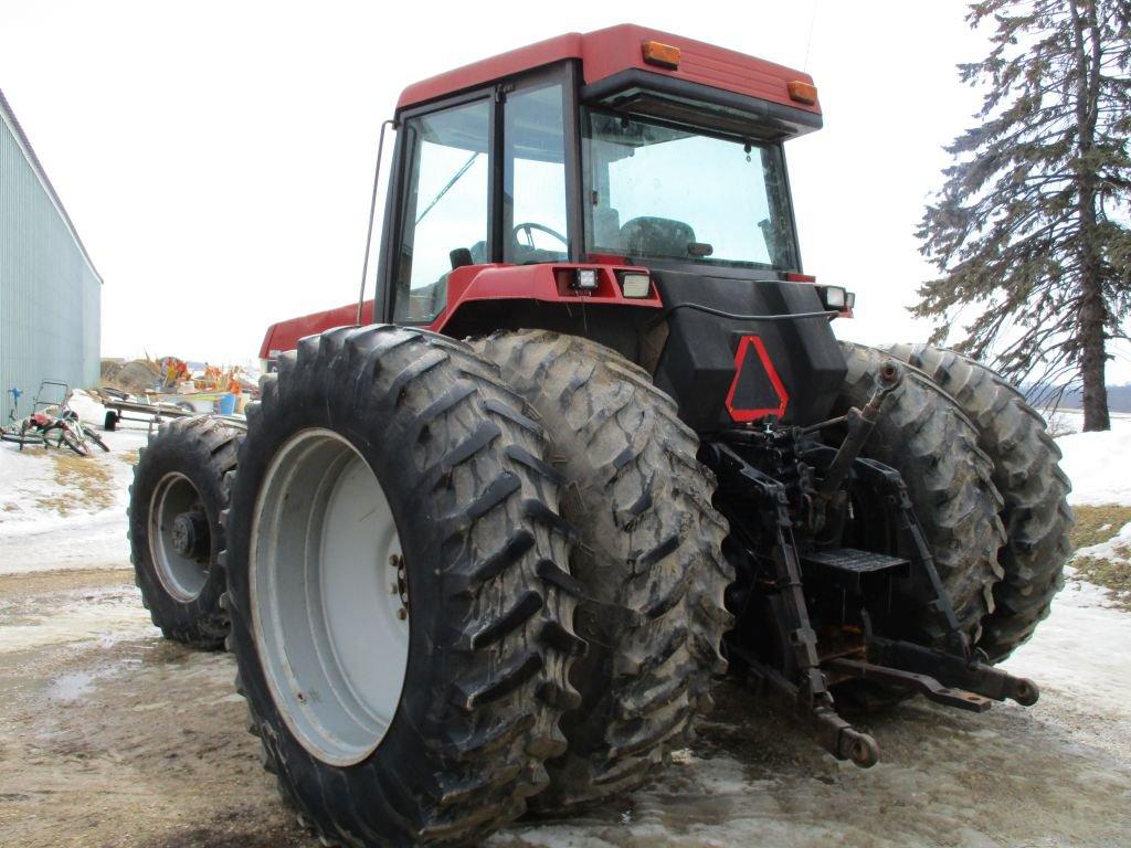 Case IH 7110 MFWD, cab, AC, heat, radio, 11,345 hrs. 3pt. dual hyd, PTO, 18.4 x 42 Ax. mnt duals