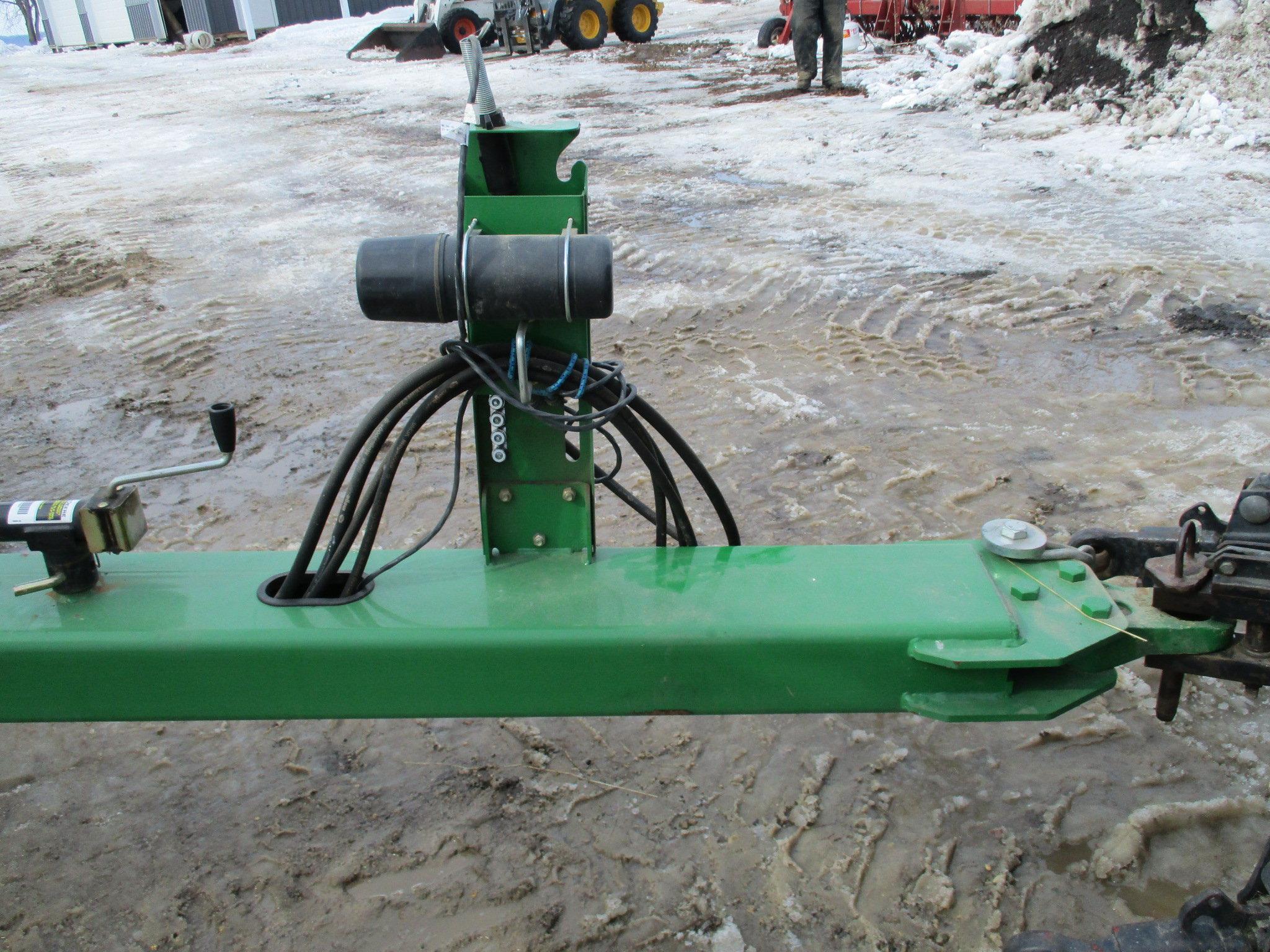2012 John Deere 2410, 33 ft. chisel plow, 4 gauge wheels, 3 bar harrow, very low acres, one owner
