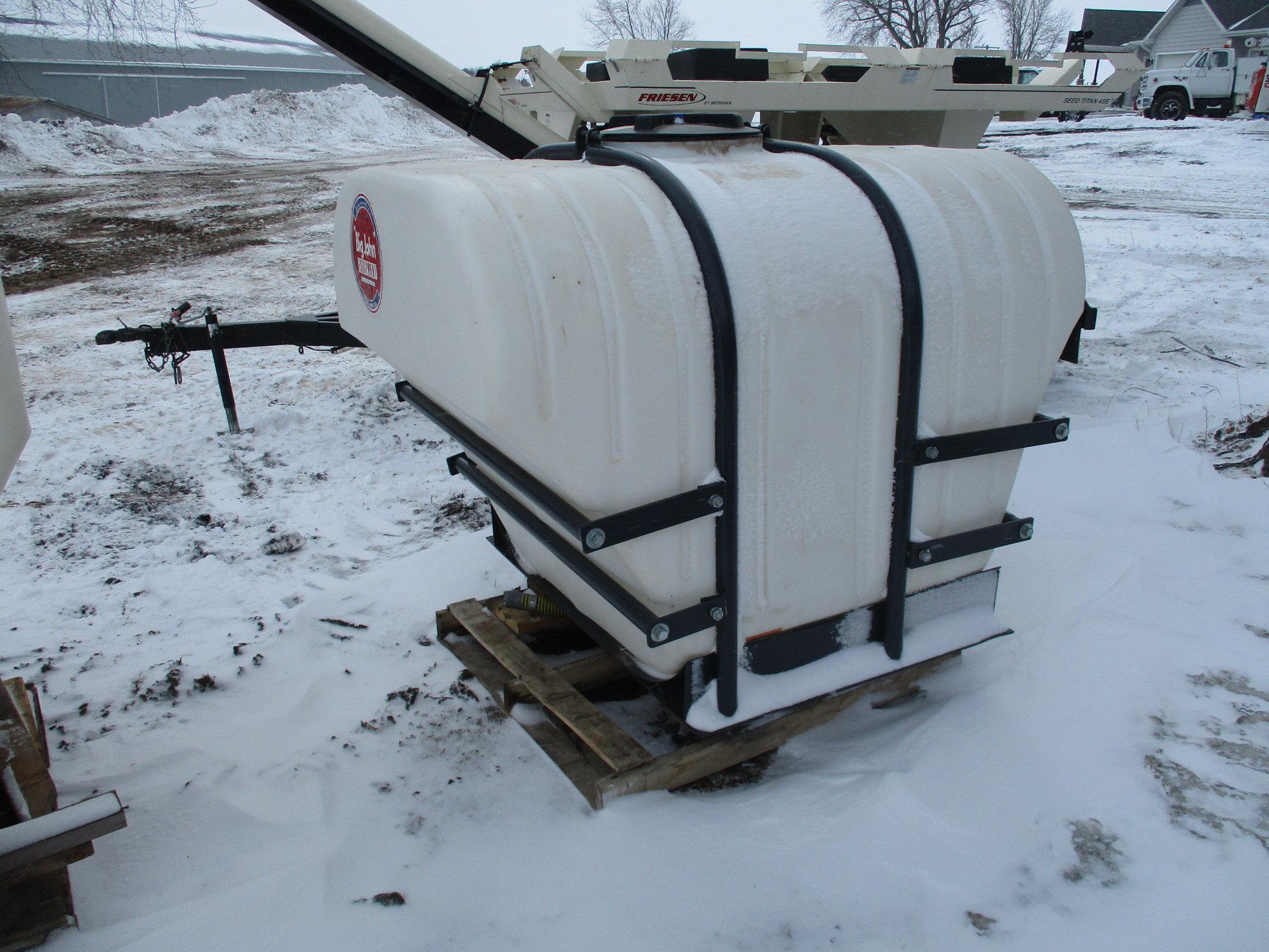 Big John twin 500 gal saddle tanks w/brackets, was mnt on Case IH 450