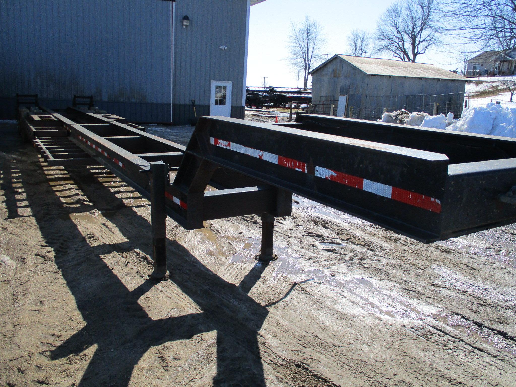 1994 Home made semi sprayer trailer, 8.5 x 46' long, ramps