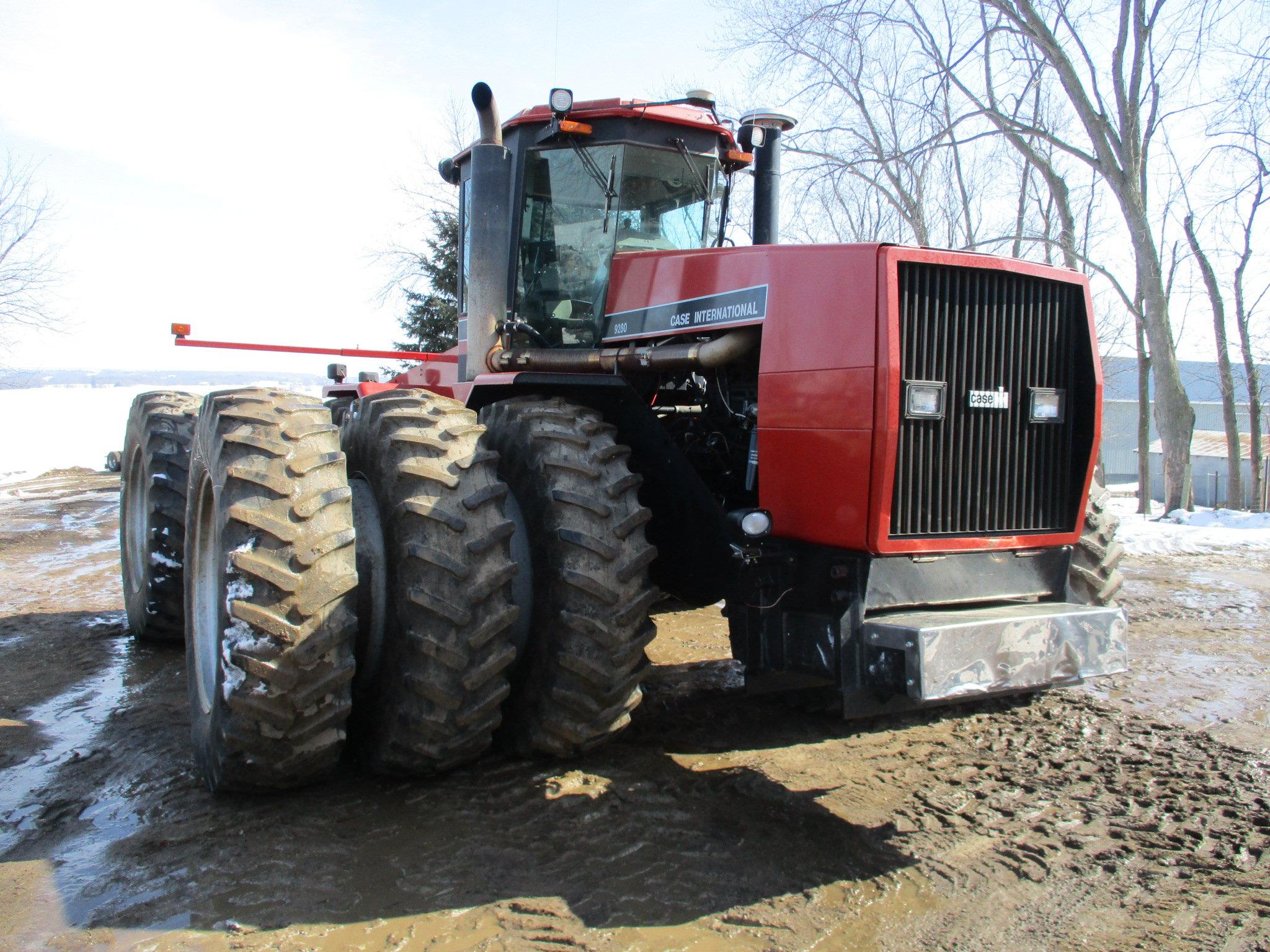 1992 Case IH 9280, 4WD, 9,106 hrs. Ez steer, 4 Hyd. 20.8R x 42 triples, weights