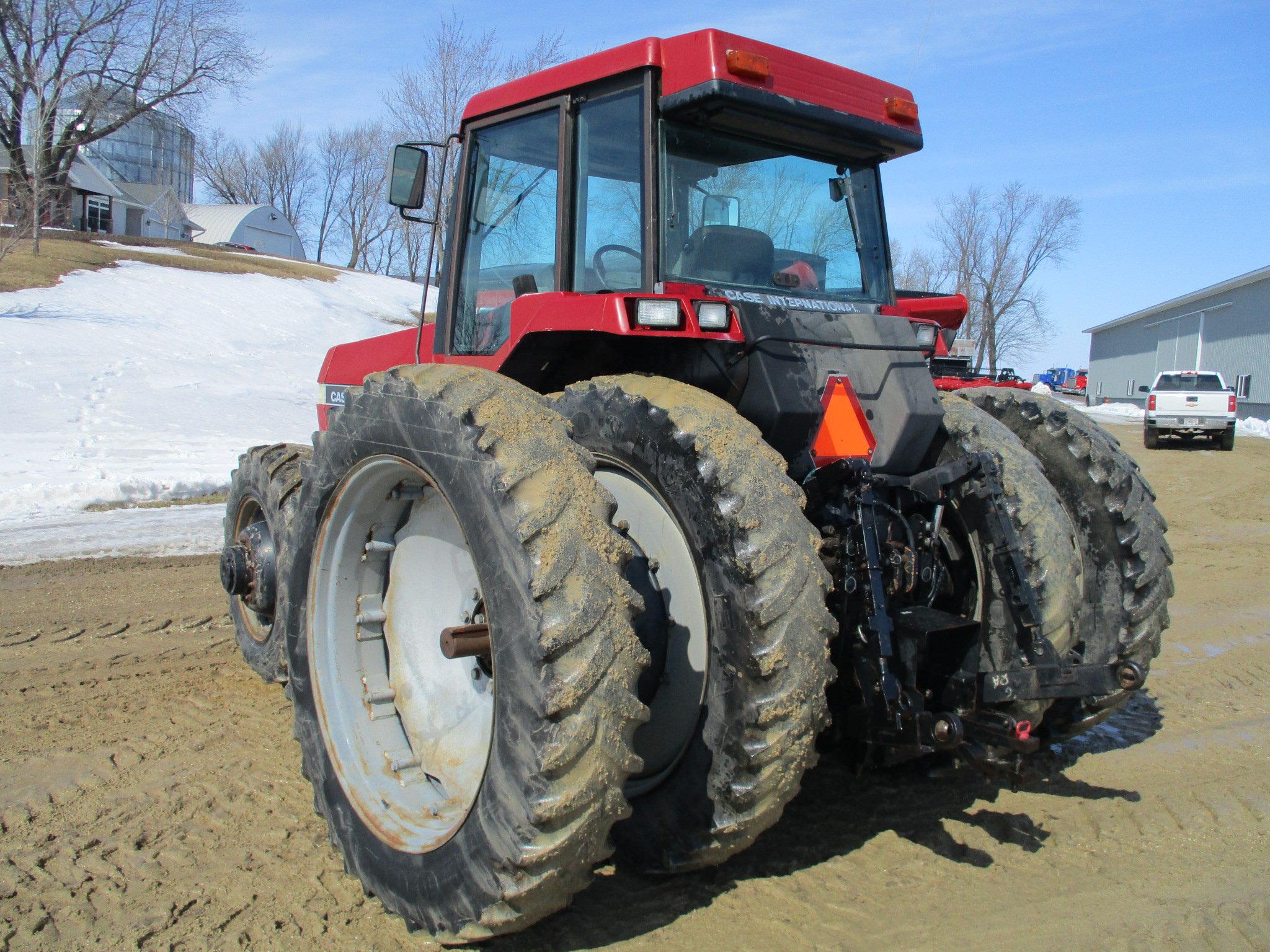 1992 Case IH 7120 MFWD, 6,817 hrs. cab, AC, heat, radio, 3pt. 4 hyd dual PTO, 14.9R x 46 duals,