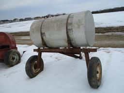 240 Gal. stainless steal tank on cart