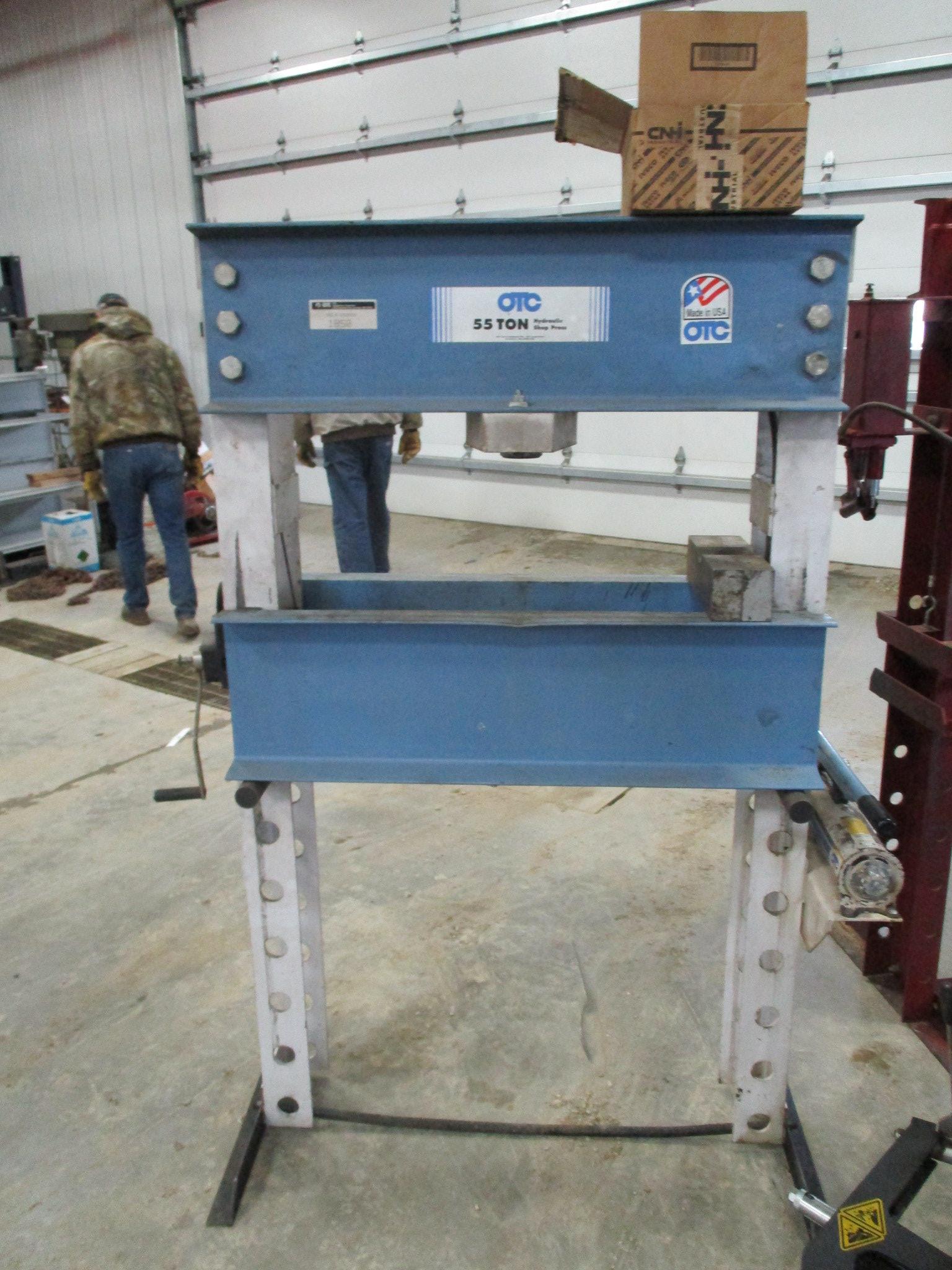 OTC 55 ton Hyd shop press