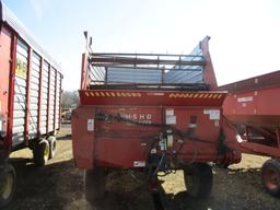 H&S HD Twin auger 16 ft. front & rear unload chopper box, H&S 614, 14 ton tandem gear