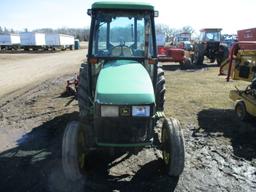 John Deere 5510N, 6,531 hrs. showing, cab, AC, heat, radio, Sync reverser, 3pt. dual hyd, PTO