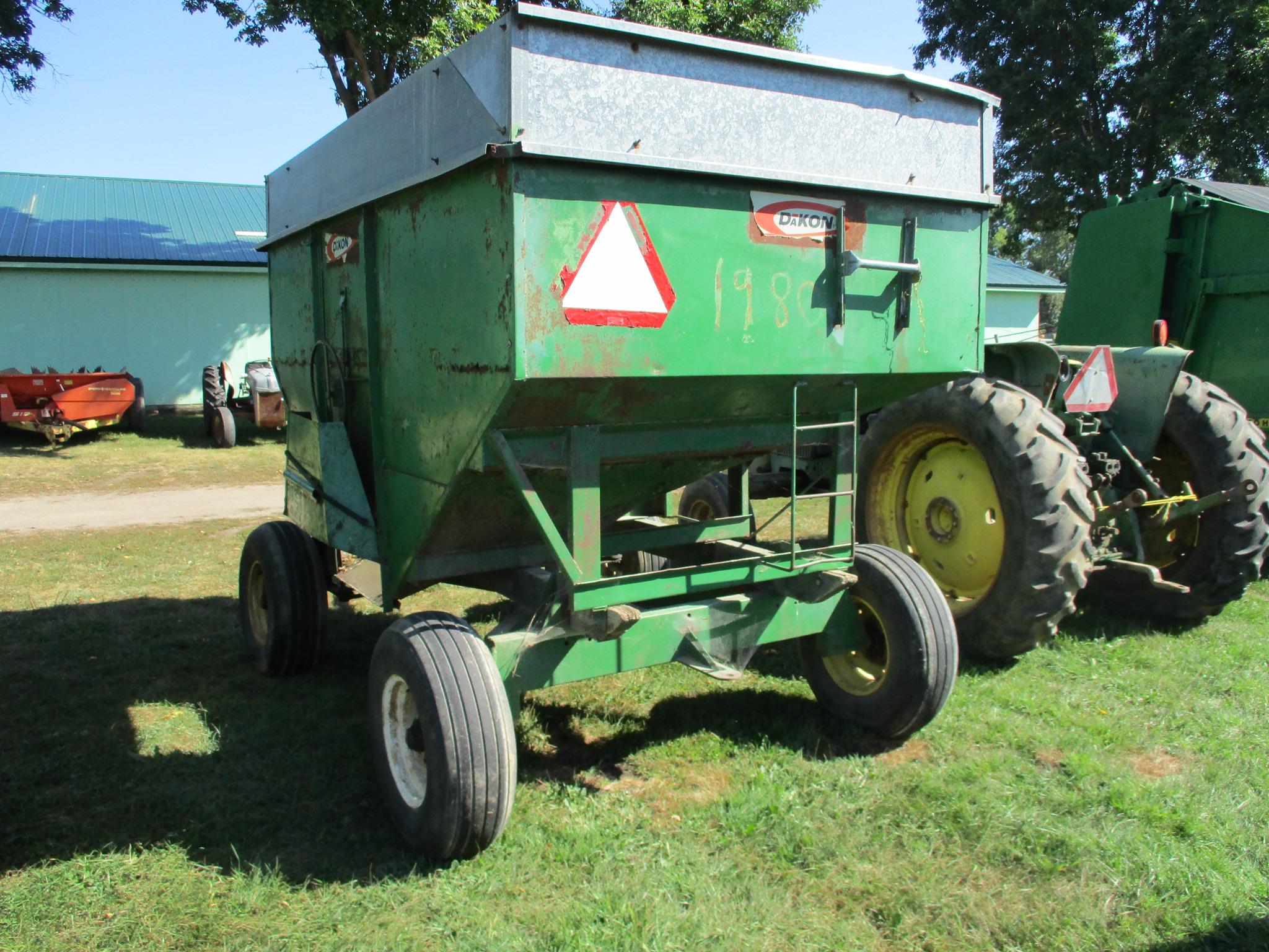 Dakon gravity wagon, running gear