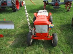 Simplicity garden tractor w/sickle mower, grading blade, front blade, running