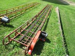 24 ft. bale conveyor w/elect motor