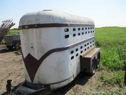 16 ft. cattle trailer, tandem axle, NO title