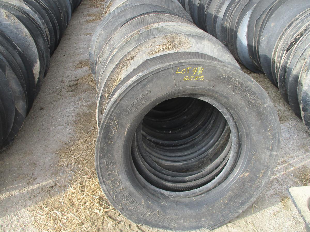 217 Tire sidewalls for bunker cover weights, SELLS 217 X $