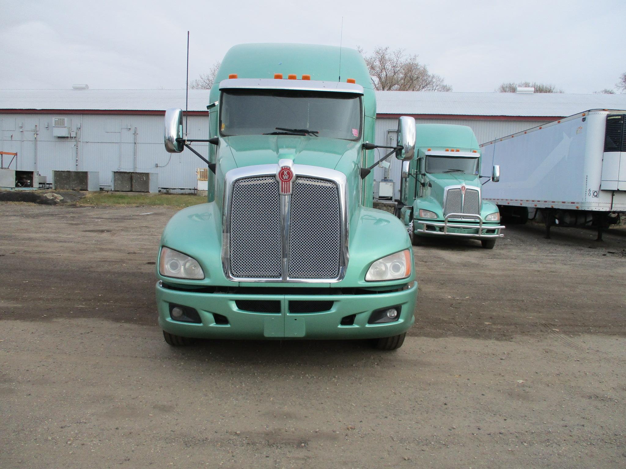 2013 Kenworth T660, 509,826 Act one owner miles, Aerocab single bunk sleeper, Cummins ISX, 450 hp