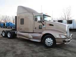 2013 Kenworth T660, 571,931 Act one owner miles, Aerocab single bunk sleeper, Cummins ISX, 450 hp