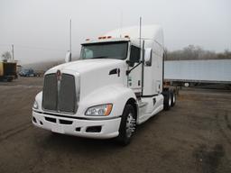 2013 Kenworth T660, 638,684 Act one owner miles, Aerocab single bunk sleeper, Cummins ISX, 450 hp