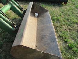 John Deere 148 loader, 7' bucket, brackets